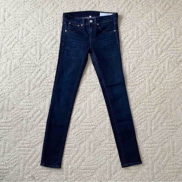 RAG & BONE sz 25 Dark Blue Skinny Capri Jeans - Picture 2 of 15